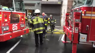 FDNY RESPONDING TO, ON SCENE & BATTLING A 10-75 COMMERCIAL FIRE ON WEST 65TH STREET IN MANHATTAN.