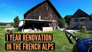 1 YEAR RENOVATION TIMELAPSE : UN APPARTEMENT DANS UNE GRANGE