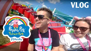 Riding Daddy Pig at the All New Peppa Pig Theme Park at Legoland Florida