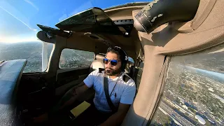 Solo Flight Cessna 172 ( 360 Flight + ATC Audio)