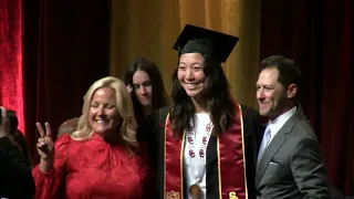 The presentation of the 2024 USC Student-Athletes Video 4