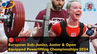 🔴 Women SJr 43-57kg & Men SJr 53-66kg - European Equipped Powerlifting Championships 2024