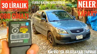 30 LİRALIK OBD CİHAZIYLA NELER YAPILIR?|ESKİ ARABAYA YOL BİLGİSAYARI|ARIZA KODU SİLME |KİA RİO OBD 2