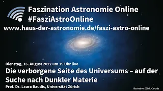 Die verborgene Seite des Universums - Laura Baudis bei #FasziAstroOnline