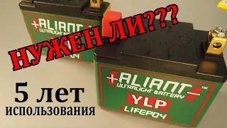 Нужен ли такой аккумулятор - LiFePo4 ALIANT ? 5 лет использования