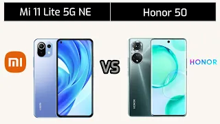 Mi 11 Lite 5G NE vs Honor 50  | Specification Comparison | 参数对比