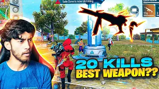 This Weapon is Most Ultimate in Free Fire | Solo vs Squad 20 Kills Gameplay | Badge99