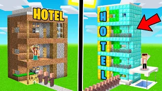 HOTEL NOOB 1$ vs HOTEL PRO 100000$ W MINECRAFT?! GPLAY & LUMI