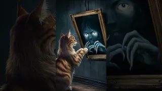 The cute cat Luna in trouble trapped in haunted forest horror story #cat #cute #catmemes #fyp #aicat