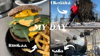 Ruokaa, salia ja ulkojäitä | My day