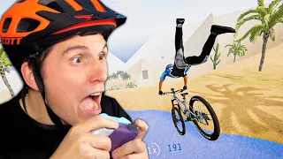 Verrückte SPRÜNGE in der WÜSTE | Fahrrad Simulator