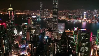 Гонконг Китай Красивый город Вид с квадрокоптера HD 2020 Hong Kong China by drone