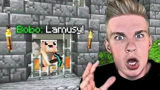 BOBO uciekł z WIĘZIENIA gdy NIKT NIE PATRZYŁ w Minecraft!