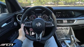 2022 Alfa Romeo Stelvio Quadrifoglio POV Drive -The First Ferrari SUV?