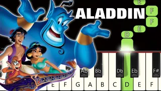 Arabian Nights Song 🔥 | Piano tutorial | Piano Notes | Piano Online #pianotimepass #aladdin