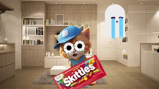 Skittles Memes with Cat #aicat #cat #cute