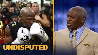 Floyd Mayweather Sr. on if 8 oz. gloves help his son or Conor McGregor more | UNDISPUTED