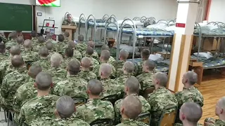 Новое пополнение 3-й учебной роты войсковой части 3214. Осень 2022