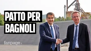 Bagnoli, Ministro Fitto incontra Manfredi: "Cantieri a giugno, assenza Regione oggi immotivata"
