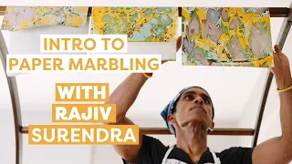 A Beginner’s Guide to Paper Marbling, With Rajiv Surendra | Paper Marbling Tutorial