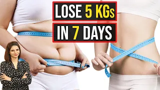 How To Lose Weight Fast 5Kg In 7 Days | Weight Loss In One Week