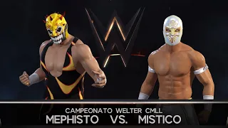 Mephisto vs Místico (Campeonato Welter de CMLL) - WWE 2K22