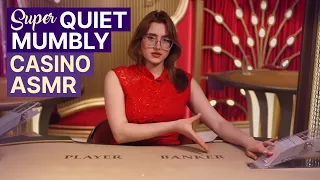 Unintentional ASMR Casino ♠️ SUPER Quiet & Mumbly Baccarat