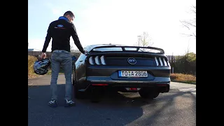 Ford Mustang GT 2019 Vmax run on German Autobahn