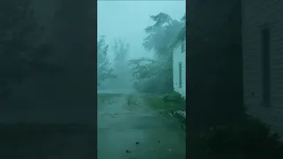 Live Derecho from open garage door