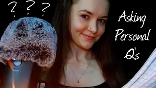 ASMR Asking You 100 Personal Questions (Soft Spoken + Fire Crackles🔥)