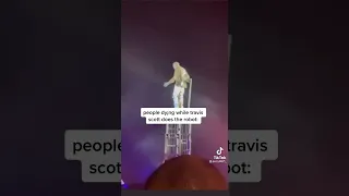 Travis Scott concert 2021 People dying whiles, Travis Scott does the robot #travisscott  #scary