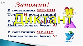 3. Диктант  по теме " Слова с буквосочетаниями ча-ща, чу-щу"