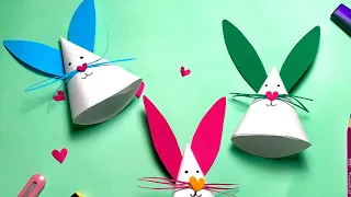 Paper Rabbit 🐰|Easy Craft Ideas Step by Step|Easter craft