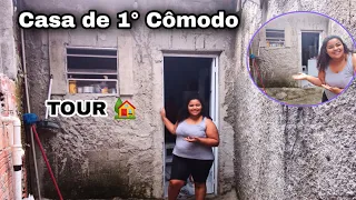 TOUR , PELA MINHA CASA DE 1 CÔMODO 🏡 , VEM CONHECER MINHA REALIDADE 😢