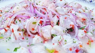 CEVICHE PERUANO PASO A PASO