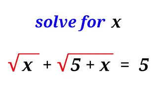 A wonderful equation! How to solve it quickly?