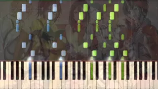[Shingeki no Kyojin] OP 2 Jiyuu no Tsubasa Piano Synthesia Tutorial