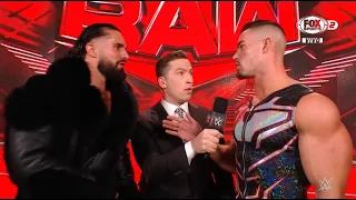 Theory pide un consejo a Seth sobre como Canjear el Maletin - WWE Raw Español Latino: 11/07/2022
