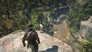 RDR2 - Jack Falls Off A Cliff