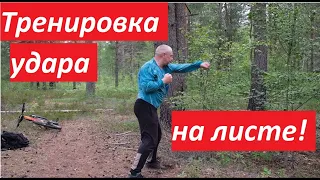 тренировка удара на листе