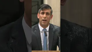 Rishi Sunak's speech is drowned out by 'Things Can Only Get Better' 🤣