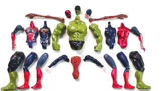 Merakit Mainan Spiderman Vs Superman Vs Siren Head Vs Hulk Smash - Avengers