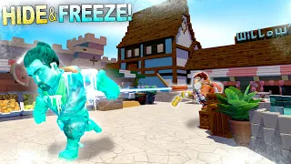 HIDE and FREEZE in a Medieval Town!