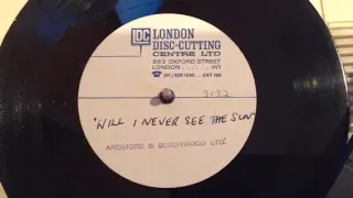 Kathy Kissoon "Will I Ever See The Sun" 1968 UK Unreleased Songwriter Demo Acetate, Acid Folk Psych