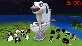 Skibidi Toilet Talking Hank House With 100 Nextbots in Minecraft - Gameplay - Coffin Meme