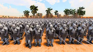 CAN AXE INFANTRY & STRONG KNIGHTS SAVE VILLAGE FROM 2,000,000 ORCS INVASION | Battle Simulator 2