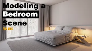 Modeling Interior In 3ds Max | Bedroom rendering workshop