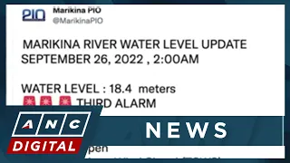 LOOK: Marikina River reaches 3rd alarm amid 'Karding' onslaught | ANC