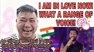 Ae dil hai mushkil | Arijith Singh live performance MTV India | Filipino Reaction