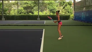 How to Hit the Pro Two Handed Forehand think don't just play 107
